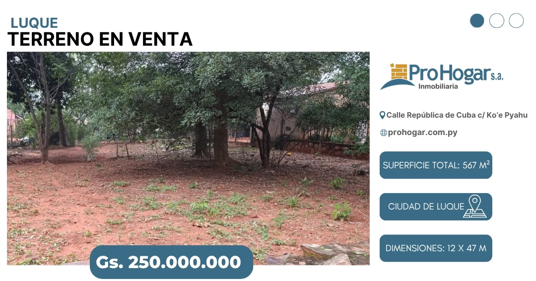 Venta de Terreno Exclusivo en Luque, Barrio 3 de Mayo