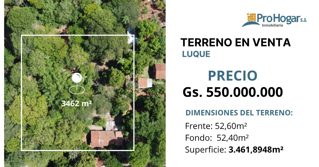 Venta de Terreno Amplio en Luque, Barrio ITA - ANGU´A